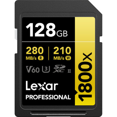 Карта памяти Lexar Professional 1800x SDXC LSD1800128G-BNNNG 128GB