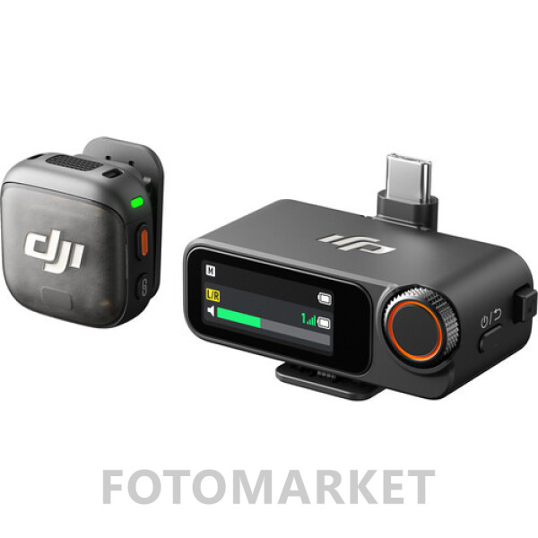 Компактная цифровая беспроводная микрофонная система DJI Mic 3 (1 TX + 1 RX)