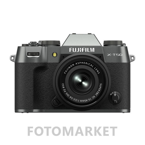 Беззеркальный фотоаппарат Fujifilm X-T50 Kit 15-45mm (угольный серый)