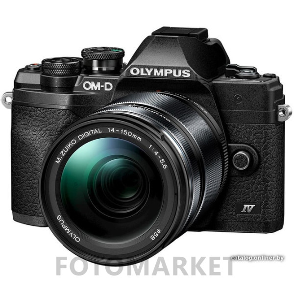 Беззеркальный фотоаппарат Olympus OM-D E-M10 Mark IV Kit 14-150mm (черный)