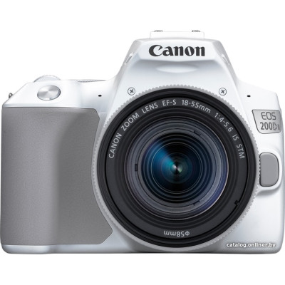 Зеркальный фотоаппарат Canon EOS 200D II Kit 18-55mm IS STM (серебристый)
